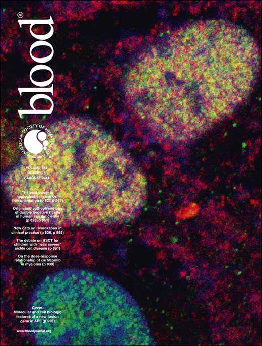 Blood Cover Image for Volume 124, Issue 6