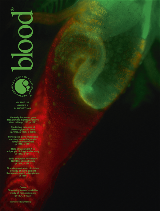 Blood Cover Image for Volume 124, Issue 8