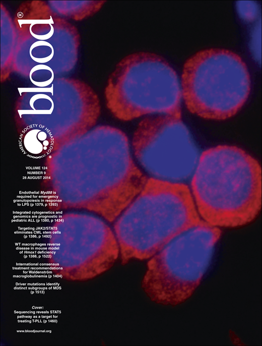 Blood Cover Image for Volume 124, Issue 9