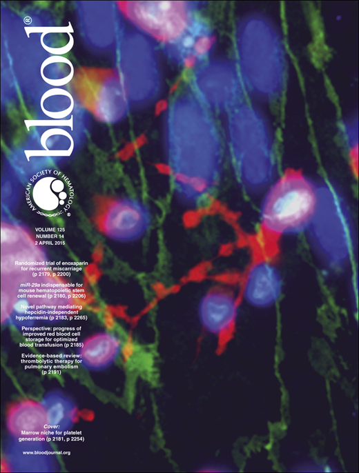 Blood Cover Image for Volume 125, Issue 14