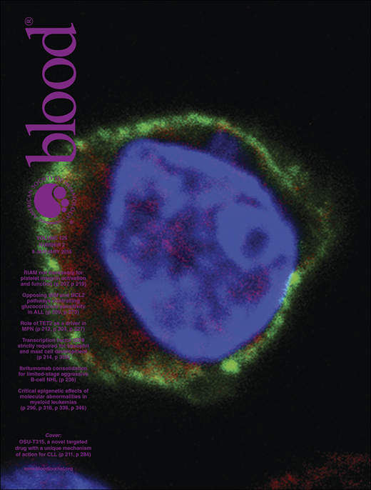 Blood Cover Image for Volume 125, Issue 2