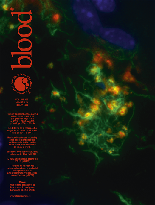 Blood Cover Image for Volume 125, Issue 20