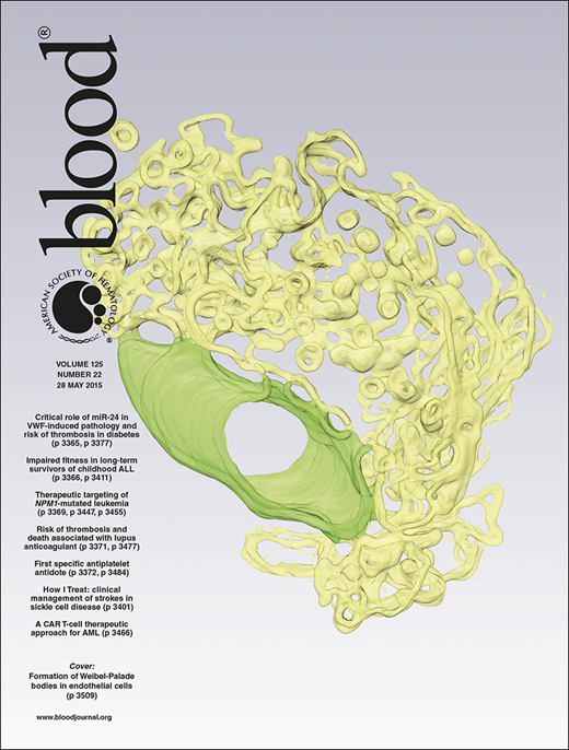 Blood Cover Image for Volume 125, Issue 22