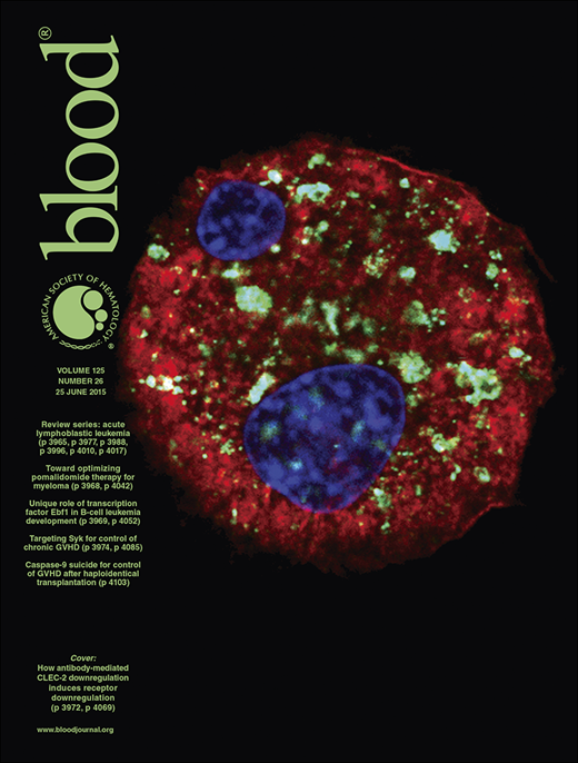Blood Cover Image for Volume 125, Issue 26