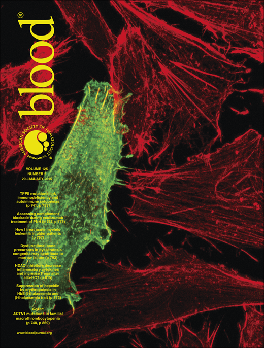 Blood Cover Image for Volume 125, Issue 5