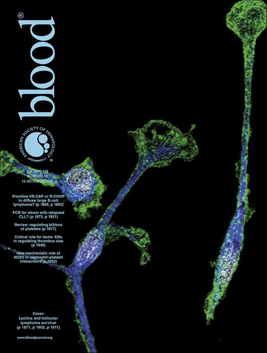 Blood Cover Image for Volume 126, Issue 16