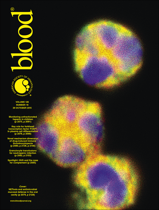 Blood Cover Image for Volume 126, Issue 18