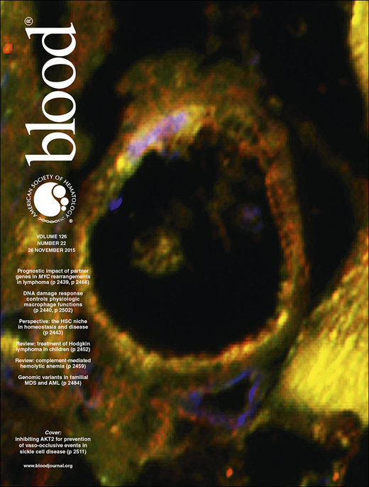 Blood Cover Image for Volume 126, Issue 22