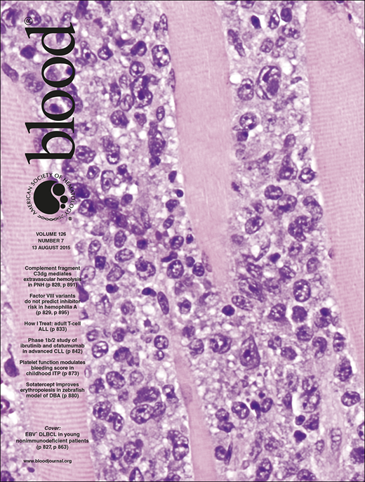 Blood Cover Image for Volume 126, Issue 7