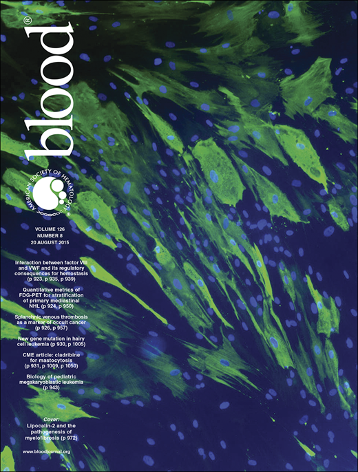 Blood Cover Image for Volume 126, Issue 8