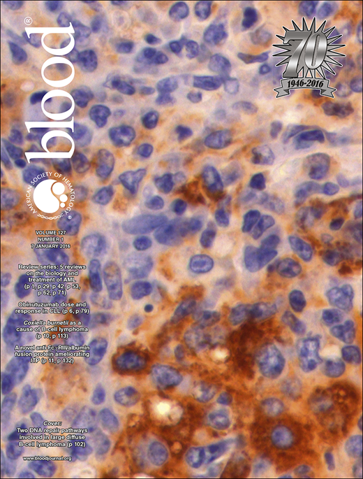 Blood Cover Image for Volume 127, Issue 1