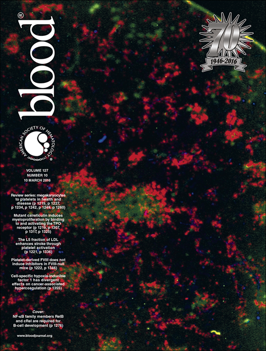 Blood Cover Image for Volume 127, Issue 10