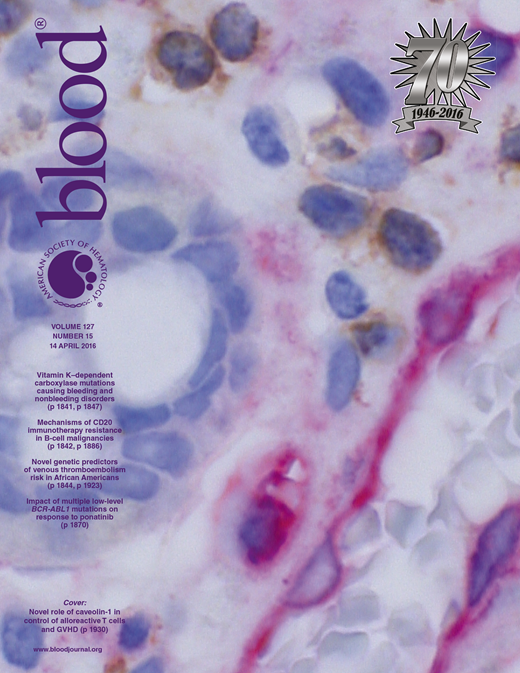 Blood Cover Image for Volume 127, Issue 15