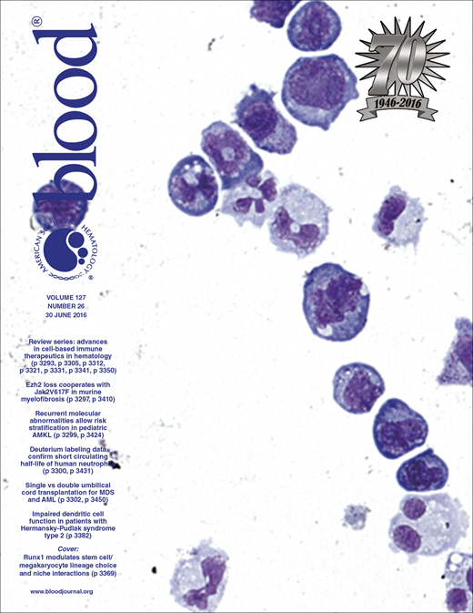 Blood Cover Image for Volume 127, Issue 26