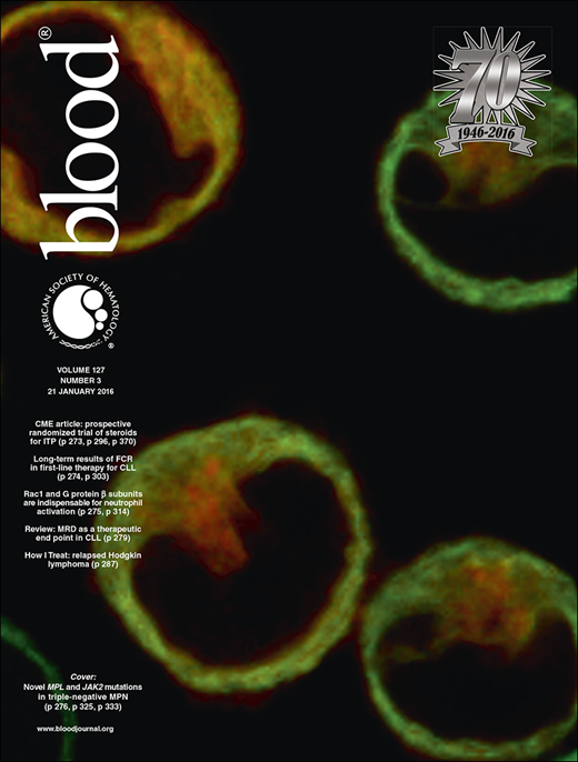 Blood Cover Image for Volume 127, Issue 3