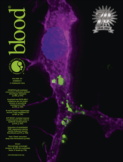 Blood Cover Image for Volume 127, Issue 6