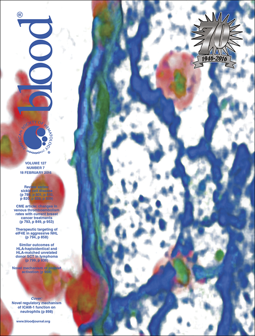 Blood Cover Image for Volume 127, Issue 7