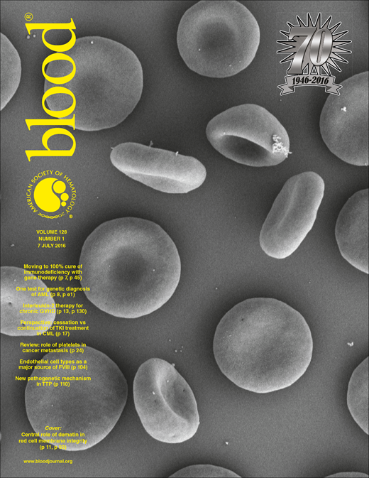 Blood Cover Image for Volume 128, Issue 1
