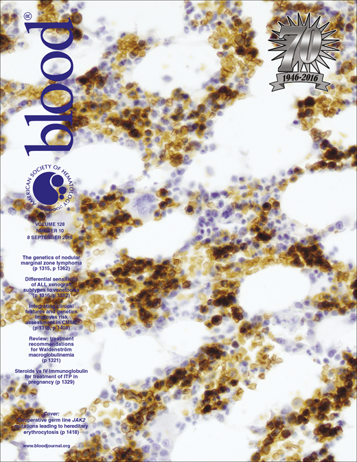 Blood Cover Image for Volume 128, Issue 10