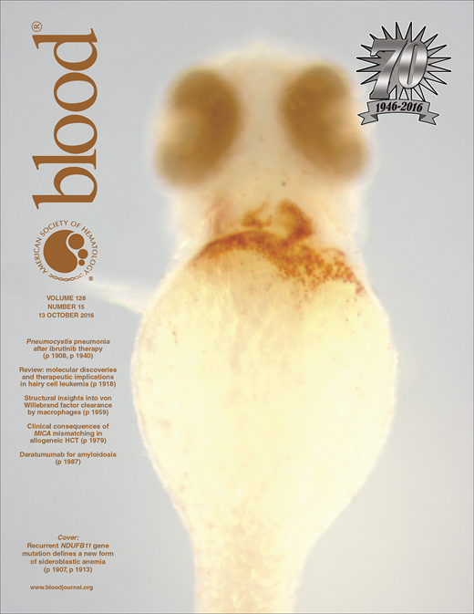 Blood Cover Image for Volume 128, Issue 15