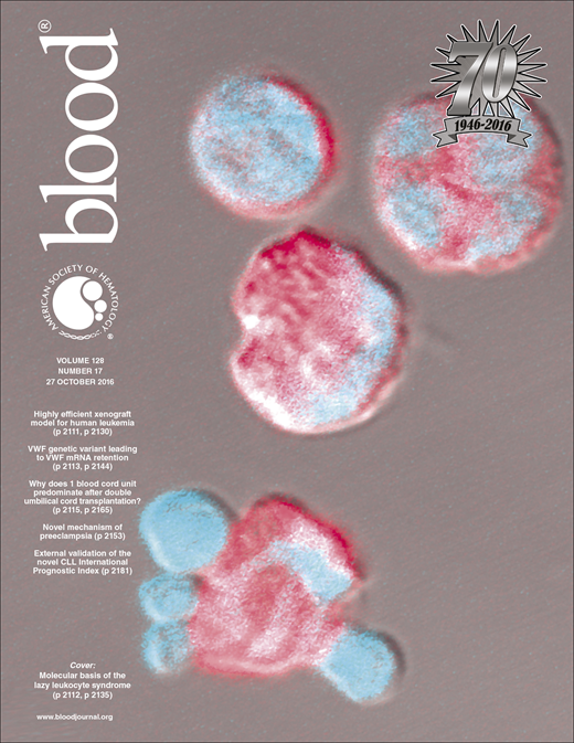 Blood Cover Image for Volume 128, Issue 17