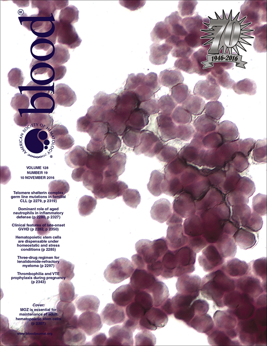 Blood Cover Image for Volume 128, Issue 19
