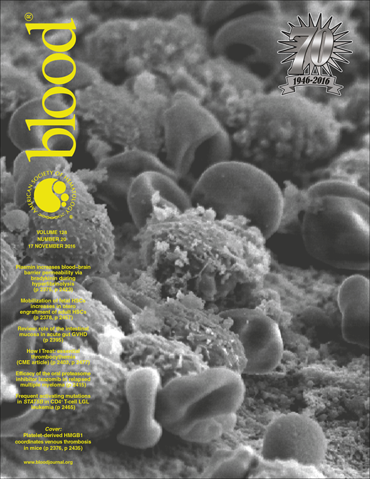 Blood Cover Image for Volume 128, Issue 20