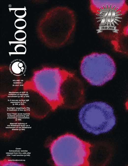 Blood Cover Image for Volume 128, Issue 4