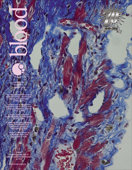 Blood Cover Image for Volume 128, Issue 5