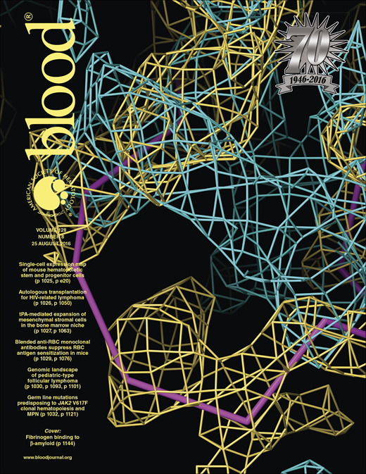 Blood Cover Image for Volume 128, Issue 8