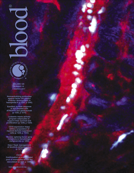 Blood Cover Image for Volume 129, Issue 10