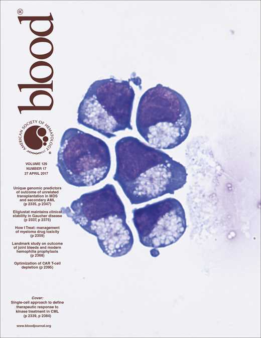 Blood Cover Image for Volume 129, Issue 17