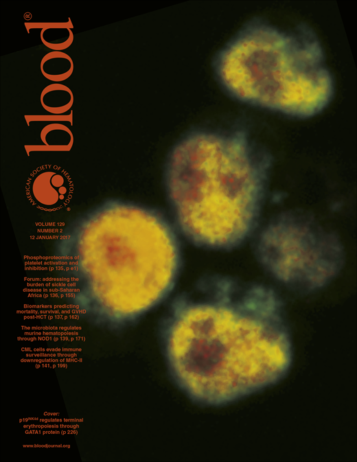 Blood Cover Image for Volume 129, Issue 2