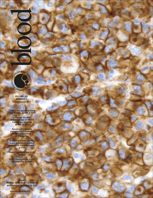 Blood Cover Image for Volume 129, Issue 7