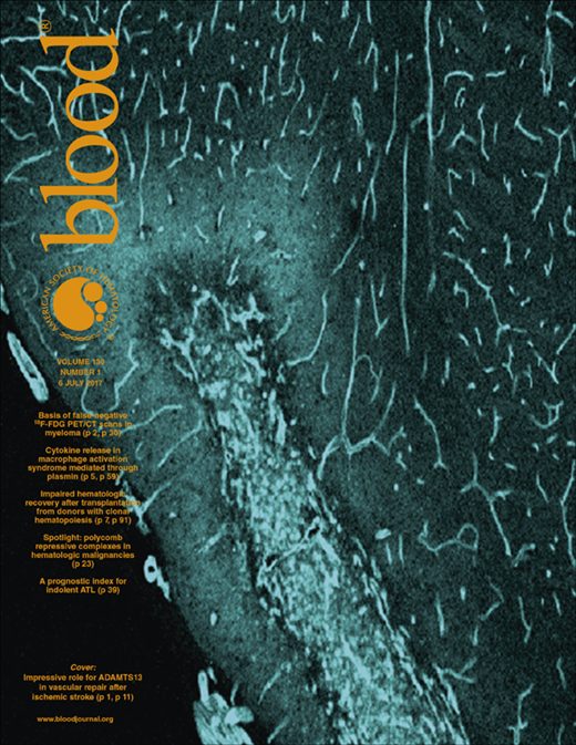 Blood Cover Image for Volume 130, Issue 1