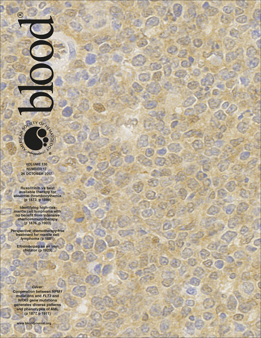 Blood Cover Image for Volume 130, Issue 17