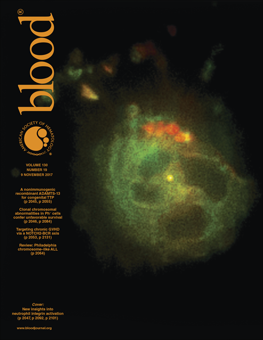 Blood Cover Image for Volume 130, Issue 19