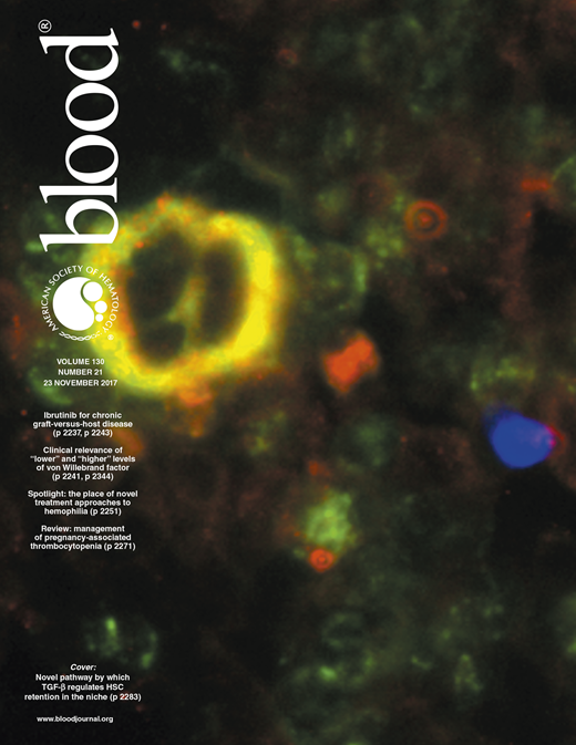 Blood Cover Image for Volume 130, Issue 21