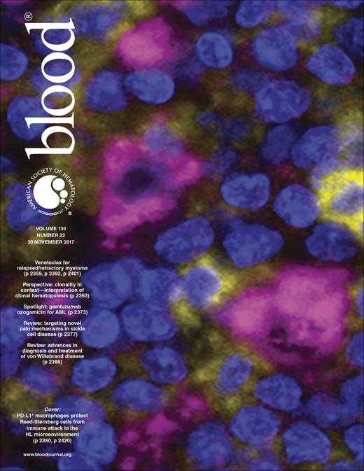 Blood Cover Image for Volume 130, Issue 22