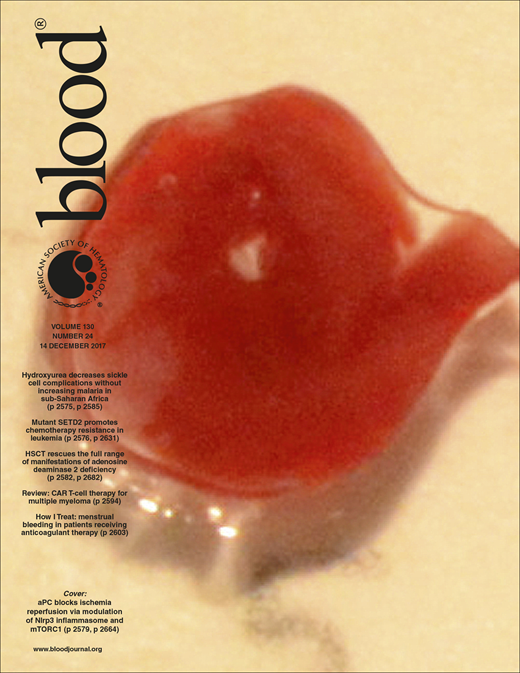 Blood Cover Image for Volume 130, Issue 24