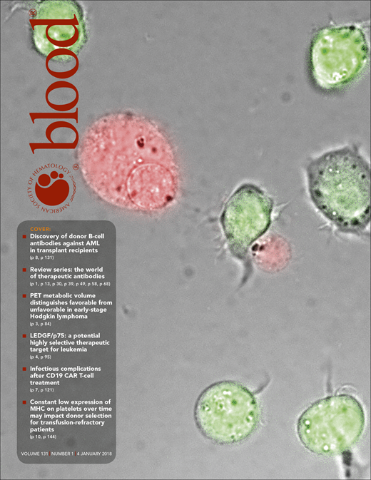 Blood Cover Image for Volume 131, Issue 1