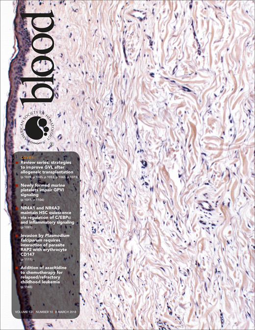 Blood Cover Image for Volume 131, Issue 10