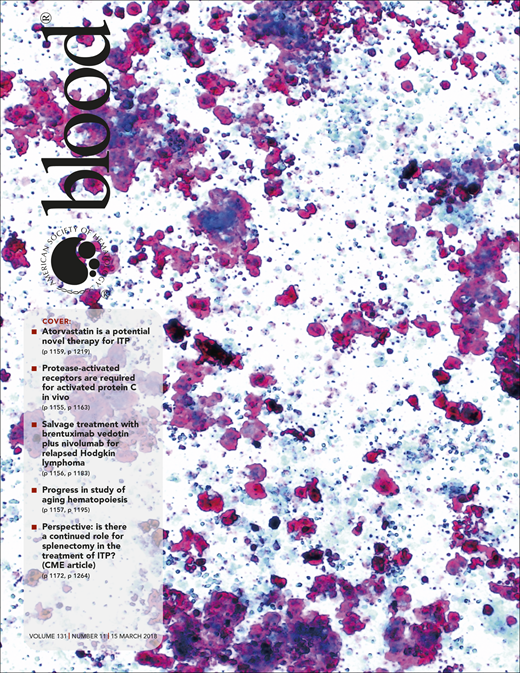 Blood Cover Image for Volume 131, Issue 11