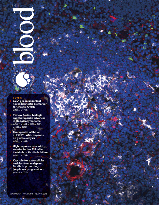 Blood Cover Image for Volume 131, Issue 15