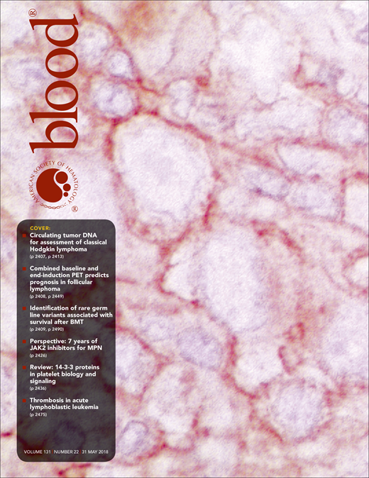 Blood Cover Image for Volume 131, Issue 22