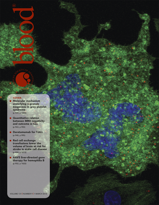 Blood Cover Image for Volume 131, Issue 9