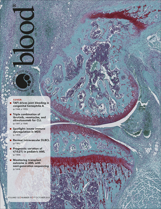 Blood Cover Image for Volume 132, Issue 15