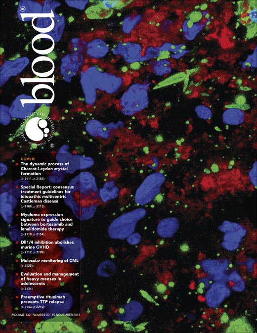 Blood Cover Image for Volume 132, Issue 20