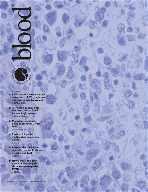 Blood Cover Image for Volume 132, Issue 22