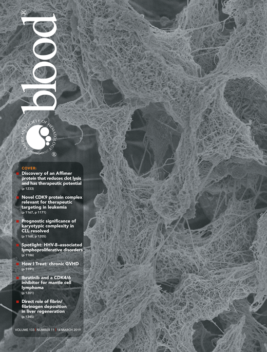 Blood Cover Image for Volume 133, Issue 11